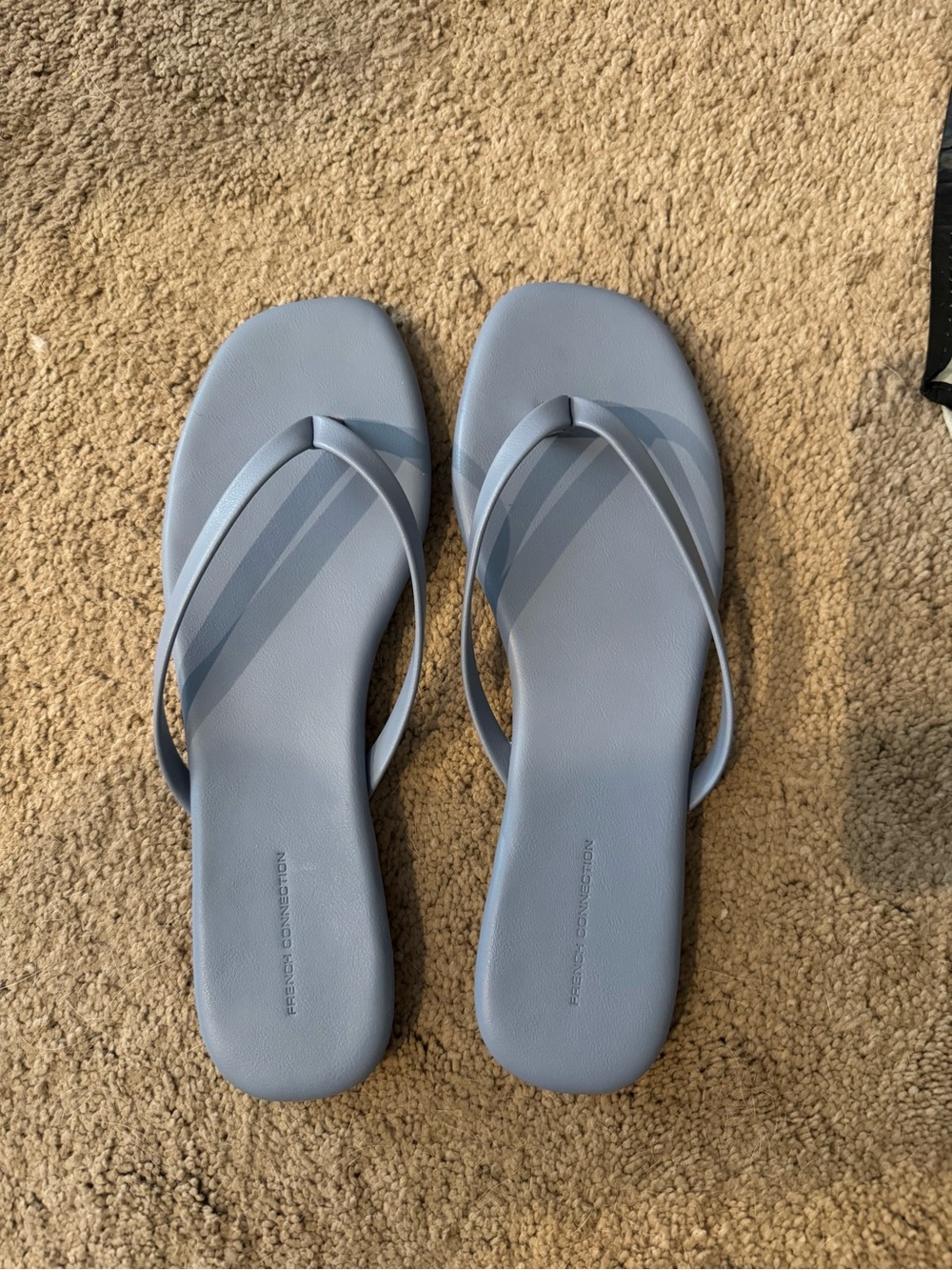 French Connection Pale Blue Slim-Strap Sandals